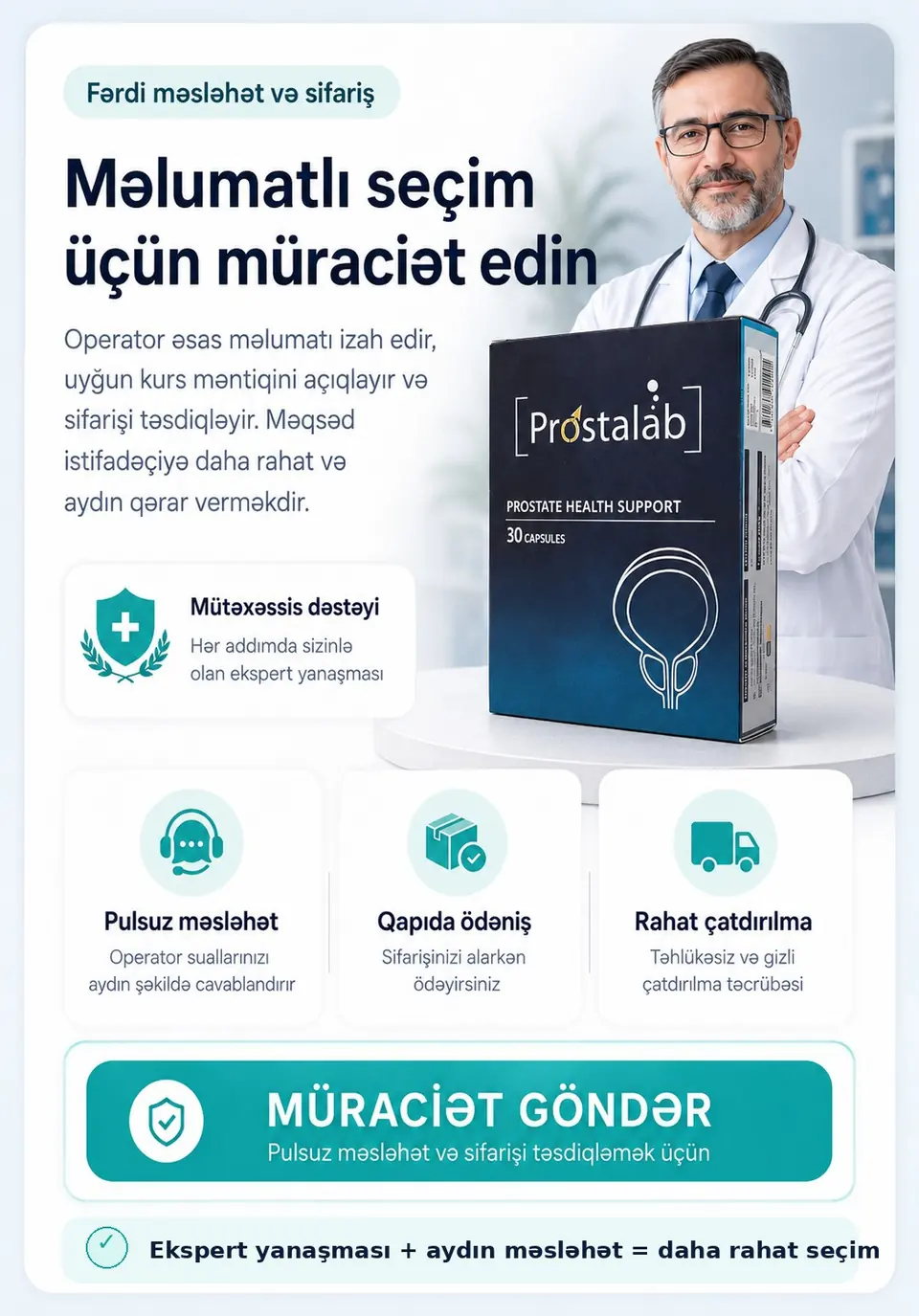 Pulsuz məsləhət və sifariş üçün müraciət edin